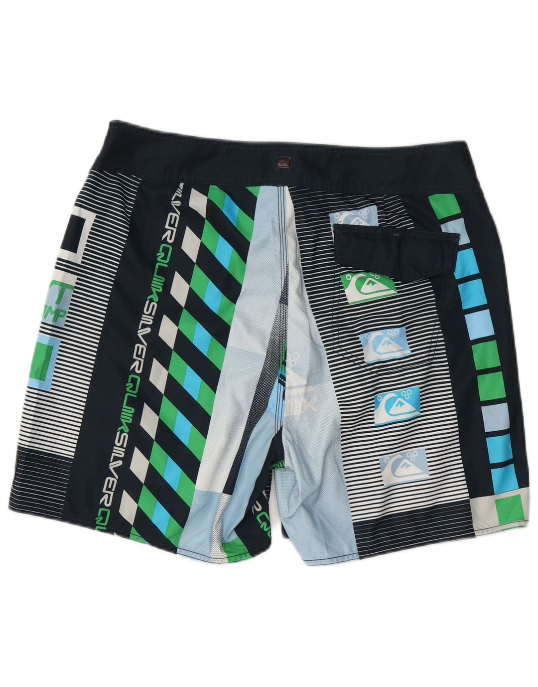 Quiksilver Pantaloncini da bagno grafici da uomo di grandi dimensioni geometrici multicolori