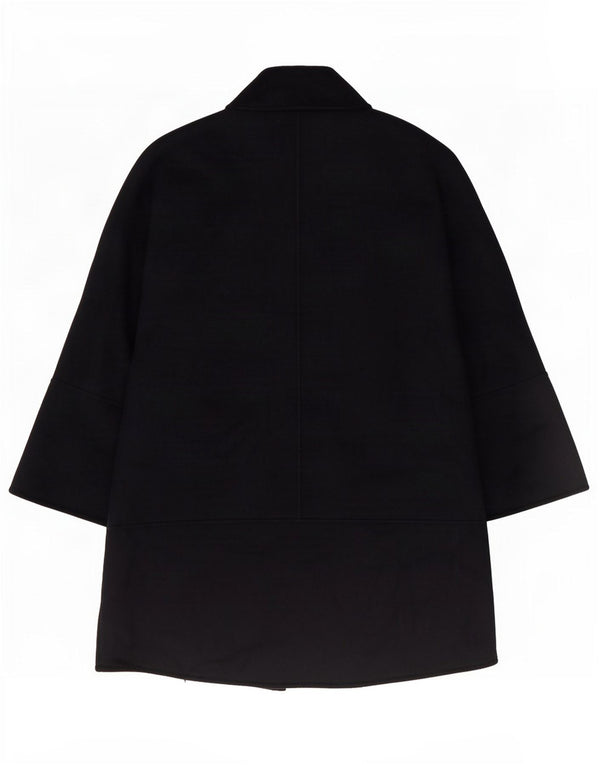Soprabito oversize aperto da donna Zara UK 10 piccolo in lana blu navy