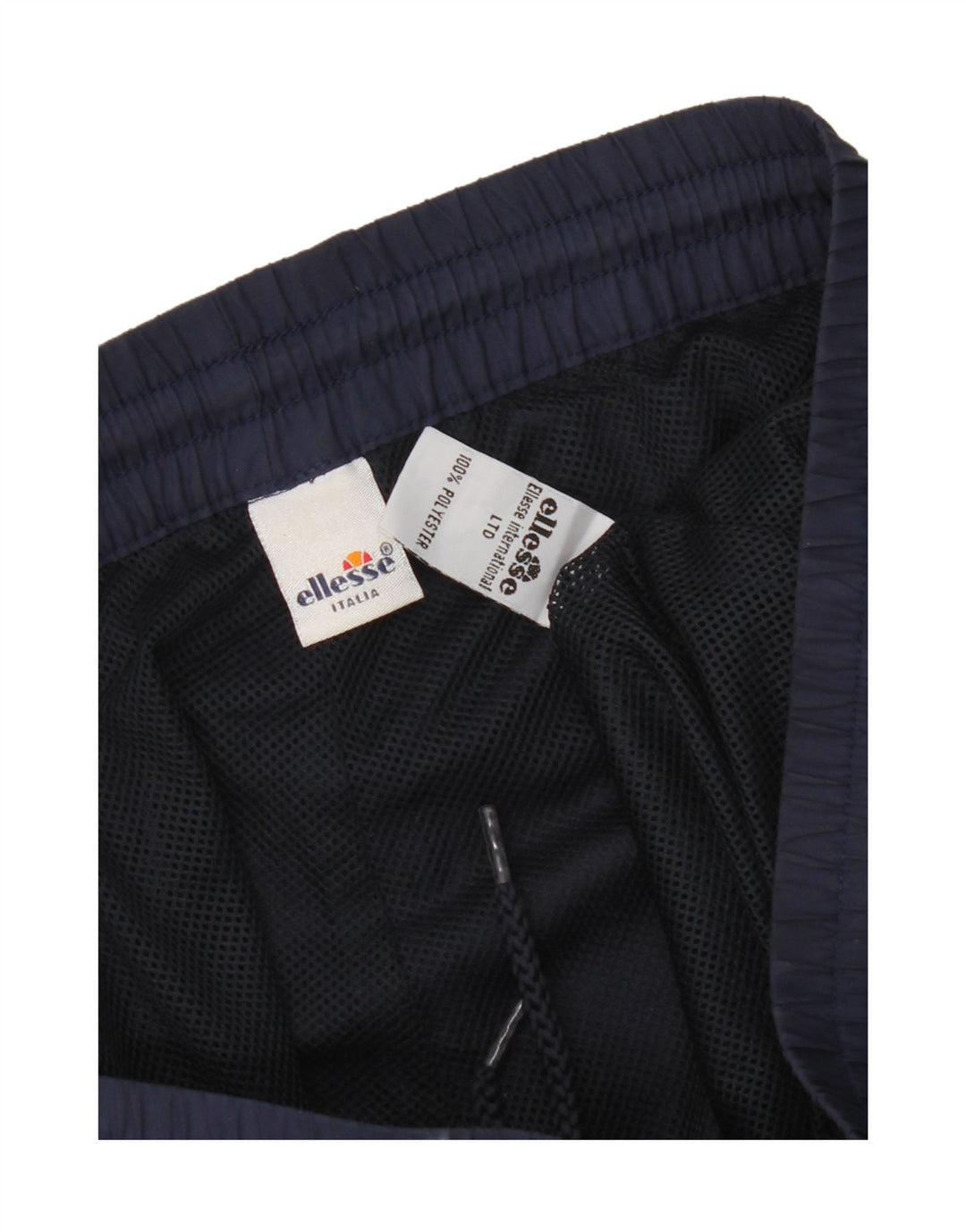 Pantaloncini sportivi da uomo Ellesse grandi in poliestere blu navy