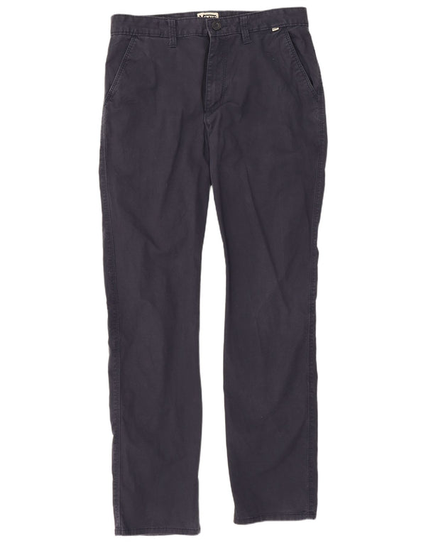 Pantaloni chino dritti da uomo Vans W30 L29 in cotone blu navy