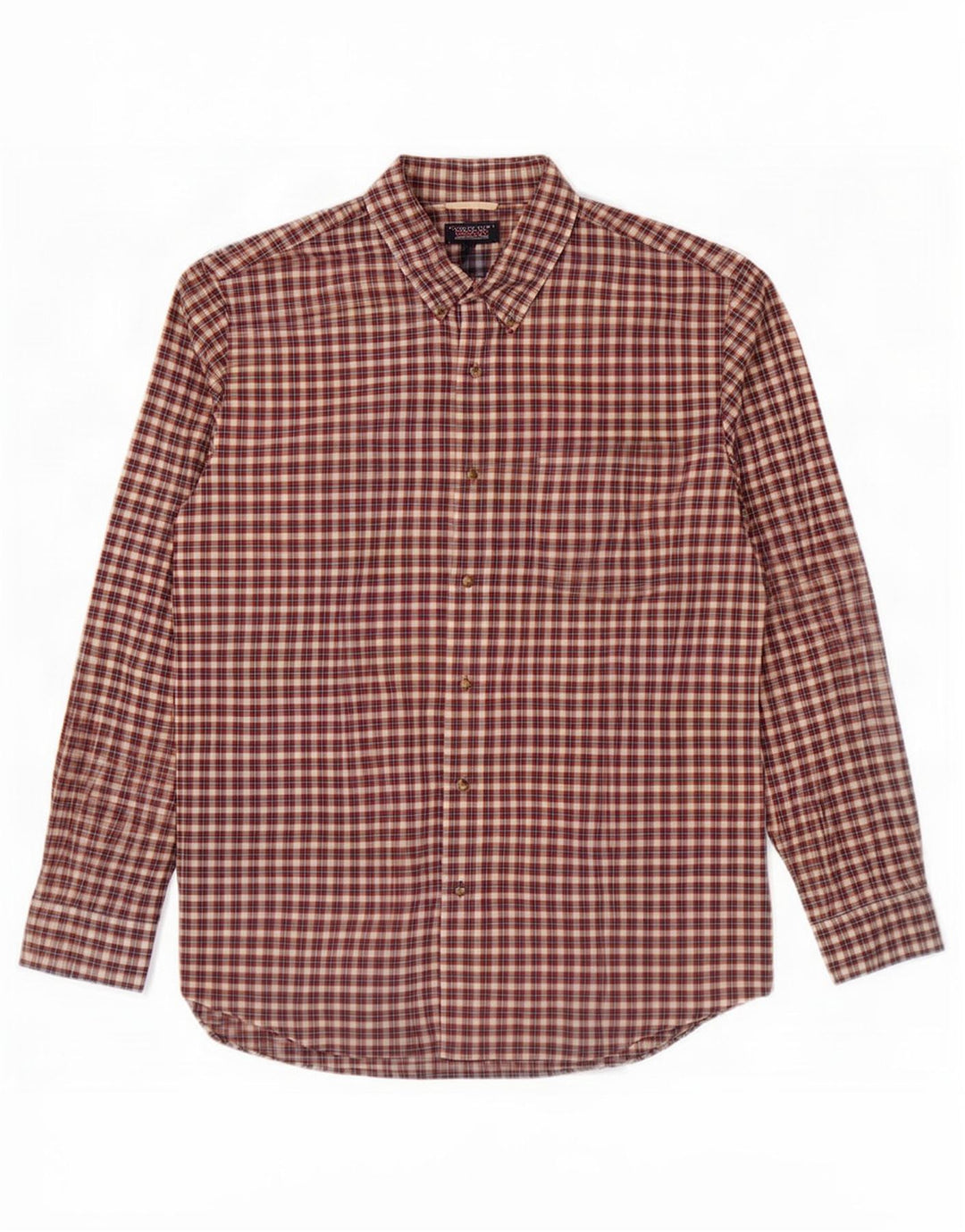 Camicia da uomo Chaps 2XL in cotone a quadri rossi