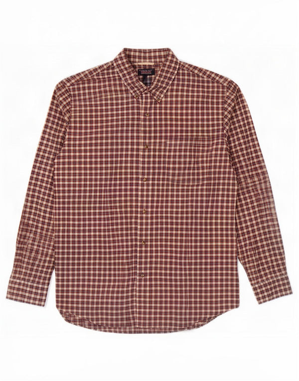 Camicia da uomo Chaps 2XL in cotone a quadri rossi