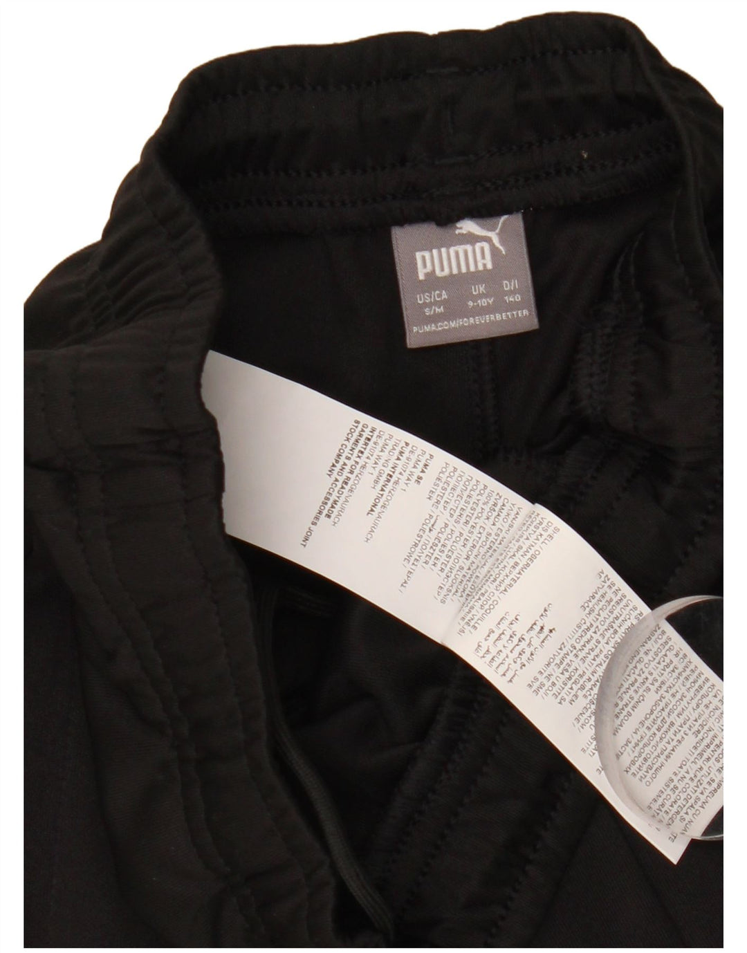 Pantaloni della tuta da ragazza Puma 9-10 anni Poliestere color block nero