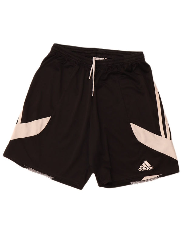 Pantaloncini sportivi ADIDAS Climalite da uomo, poliestere color block medio nero