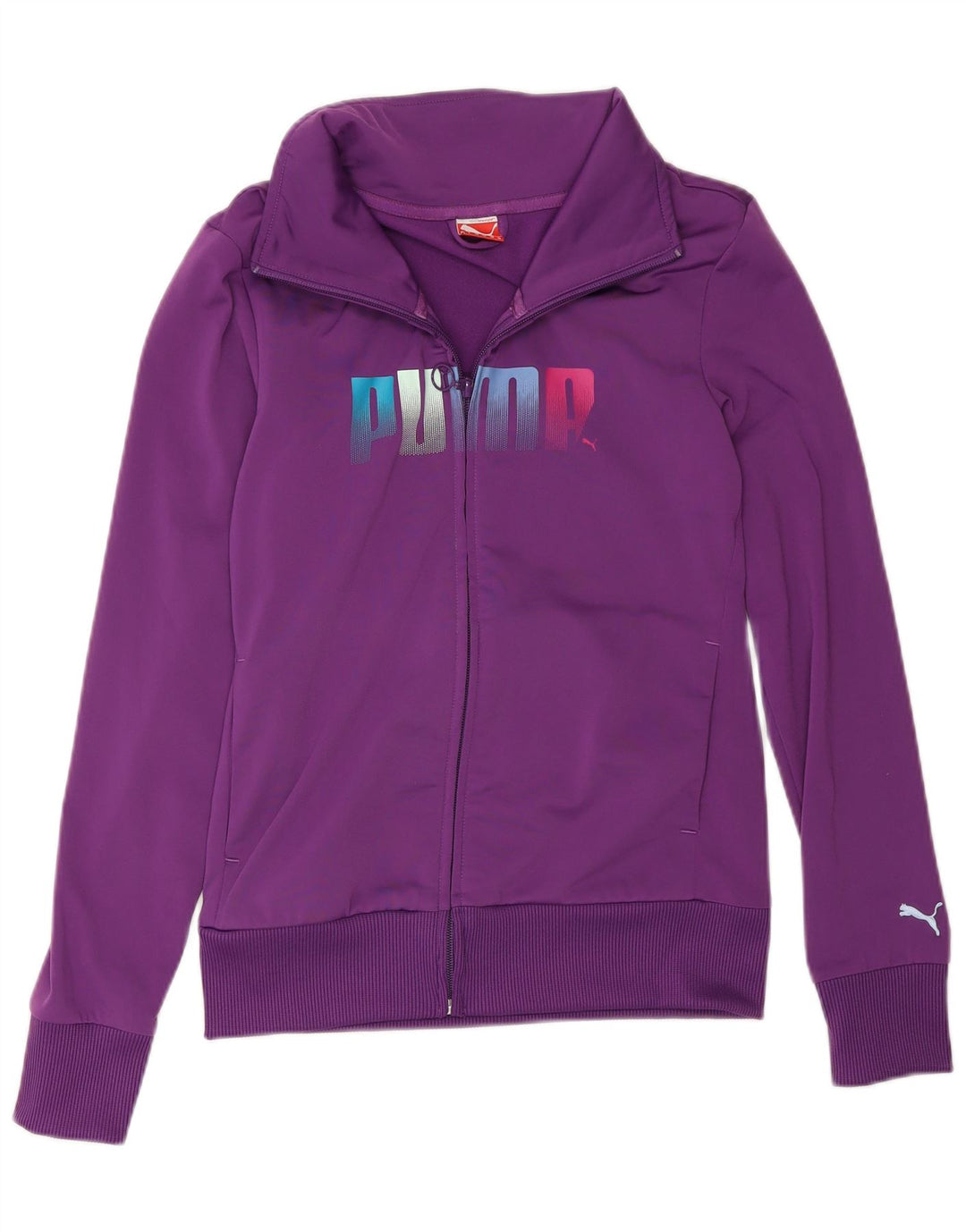 Giacca da tuta grafica da donna Puma UK 10 Small Viola Poliestere