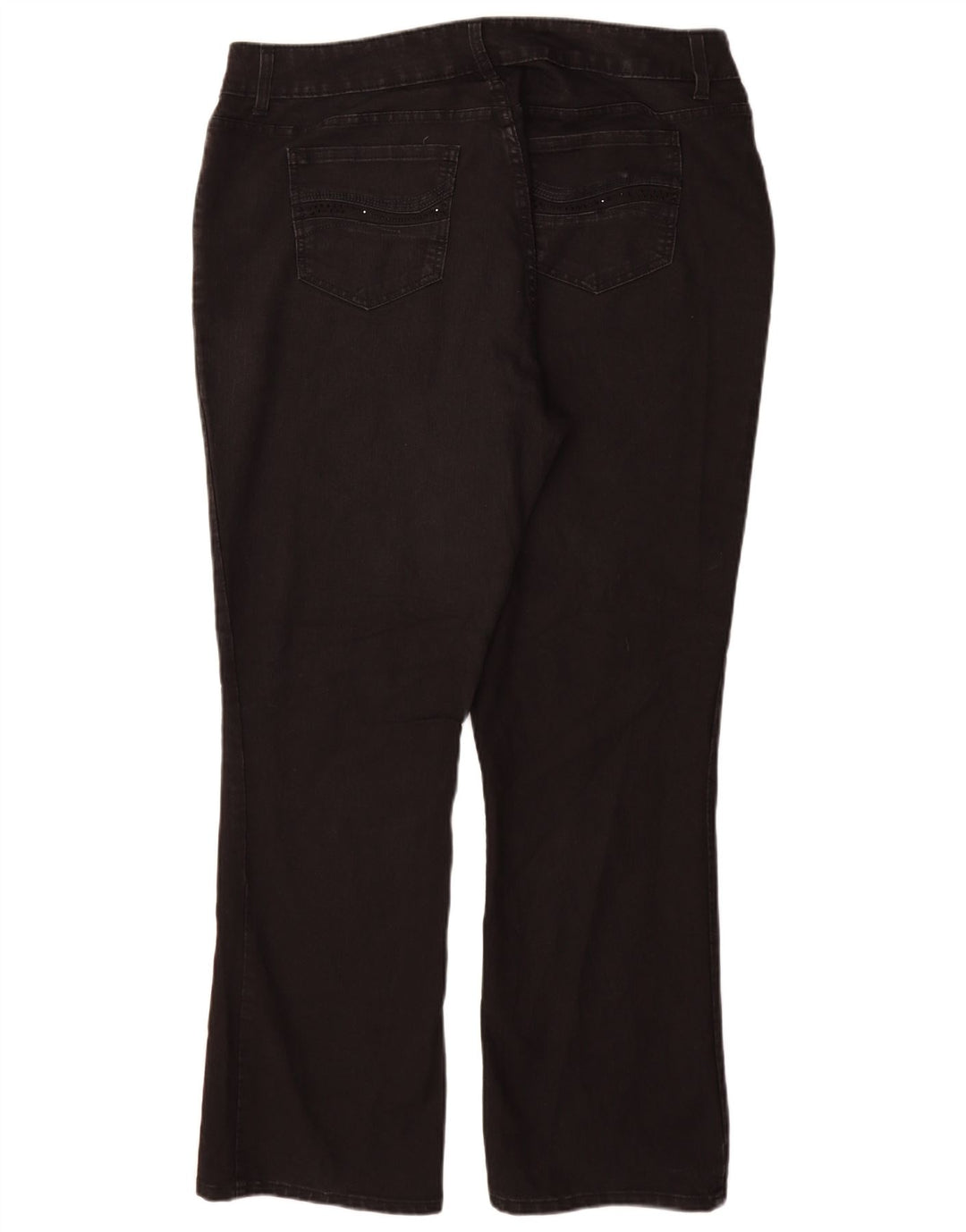 Jeans Bootcut da motociclista da donna LEE US 18 2XL W36 L31 Cotone nero