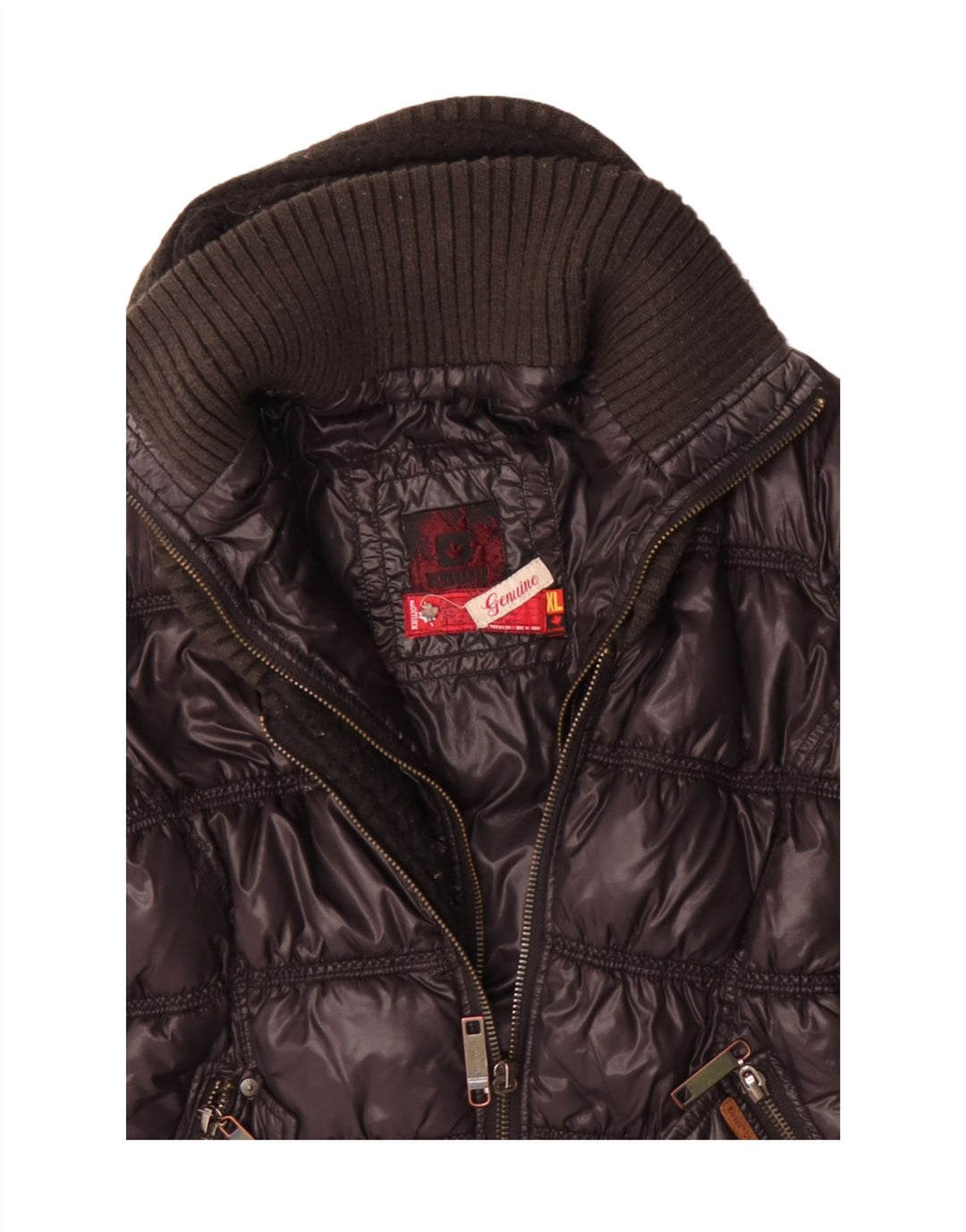 Giacca imbottita con cappuccio da donna KHUJO UK 18 XL Blu navy