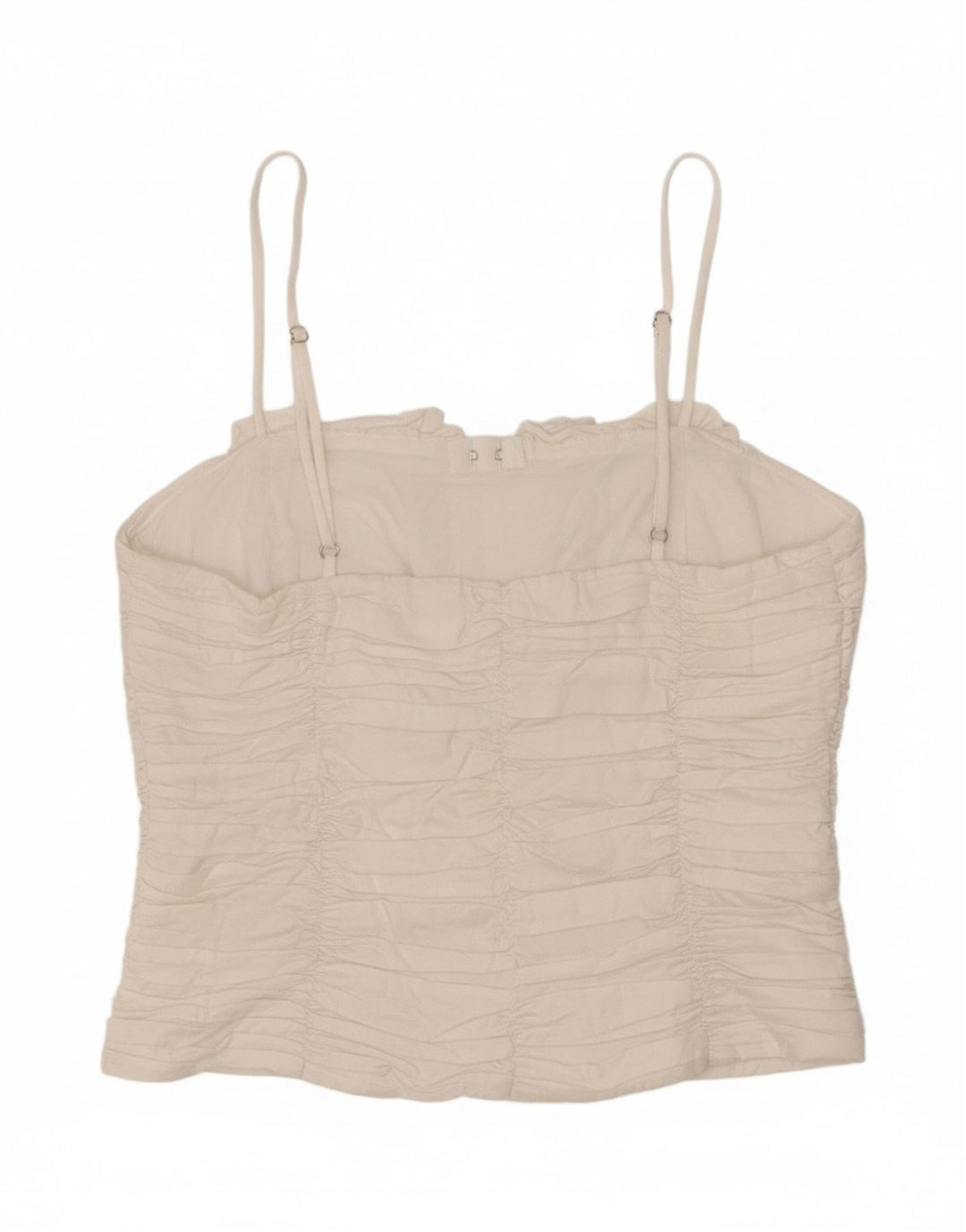 ZARA Womens Crop Cami Top UK 16 Large White