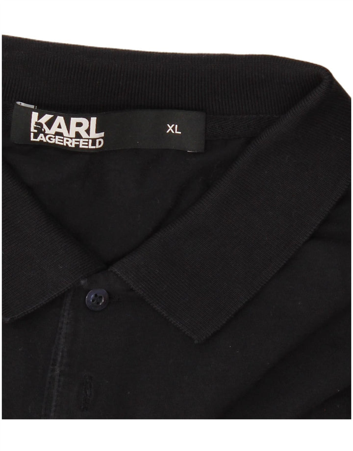 Polo da uomo Karl Lagerfeld XL blu navy