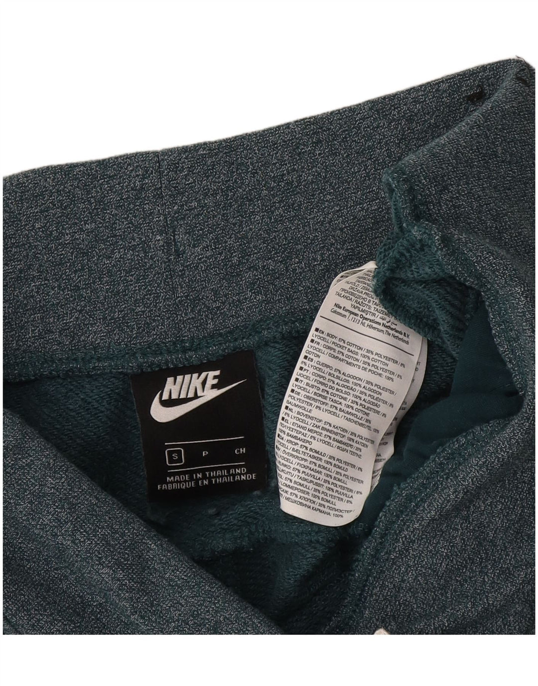 Pantaloncini sportivi da uomo NIKE piccoli in cotone verde