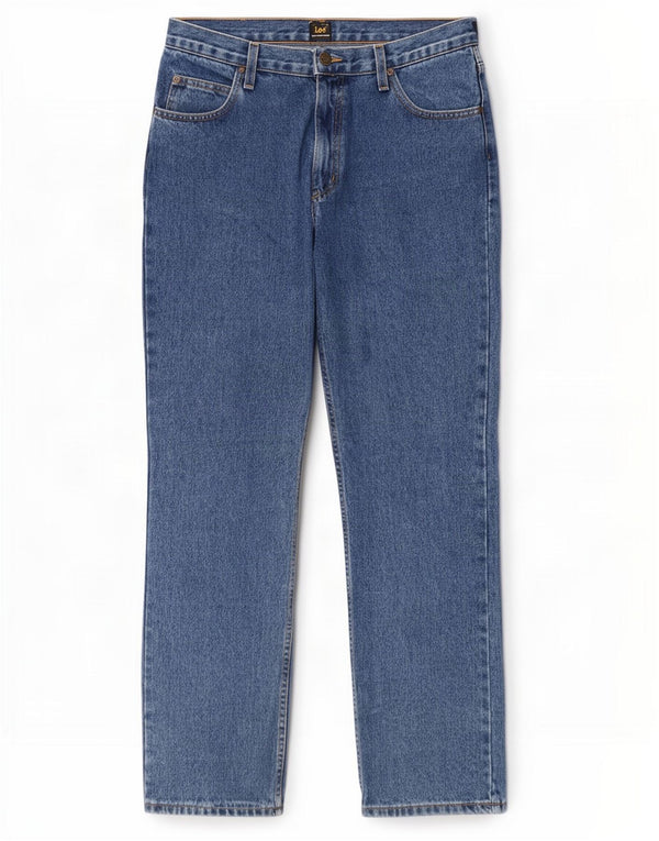 Jeans dritti da uomo Lee Brooklyn W34 L32 cotone blu
