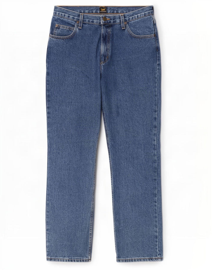 Jeans dritti da uomo Lee Brooklyn W34 L32 cotone blu