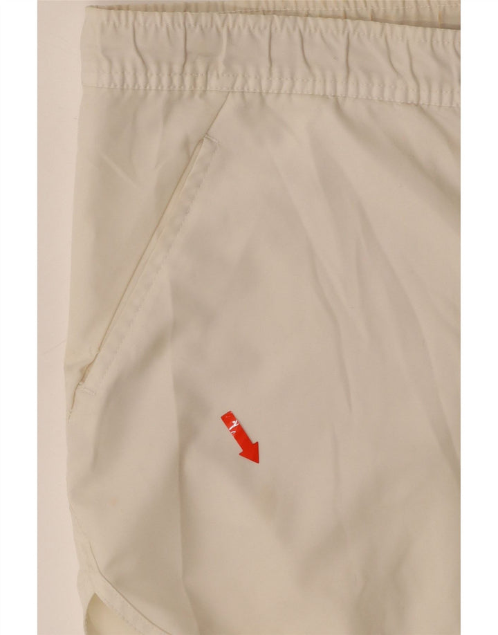 SERGIO TACCHINI Womens Sport Shorts IT 46 Large  Off White Polyester Vintage Sergio Tacchini and Second-Hand Sergio Tacchini from Messina Hembry 