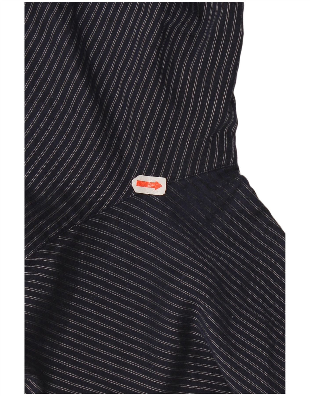 Camicia Armani da uomo con vestibilità regolare a quadri, grande in poliestere a righe blu navy