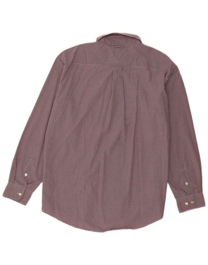 Camicia da uomo Tommy Hilfiger XL in cotone a quadretti multicolore