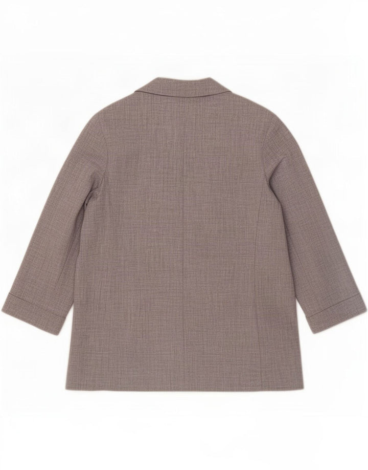 Giacca blazer aperta con maniche a 3/4 Marks & Spencer da donna UK 16 grande grigia