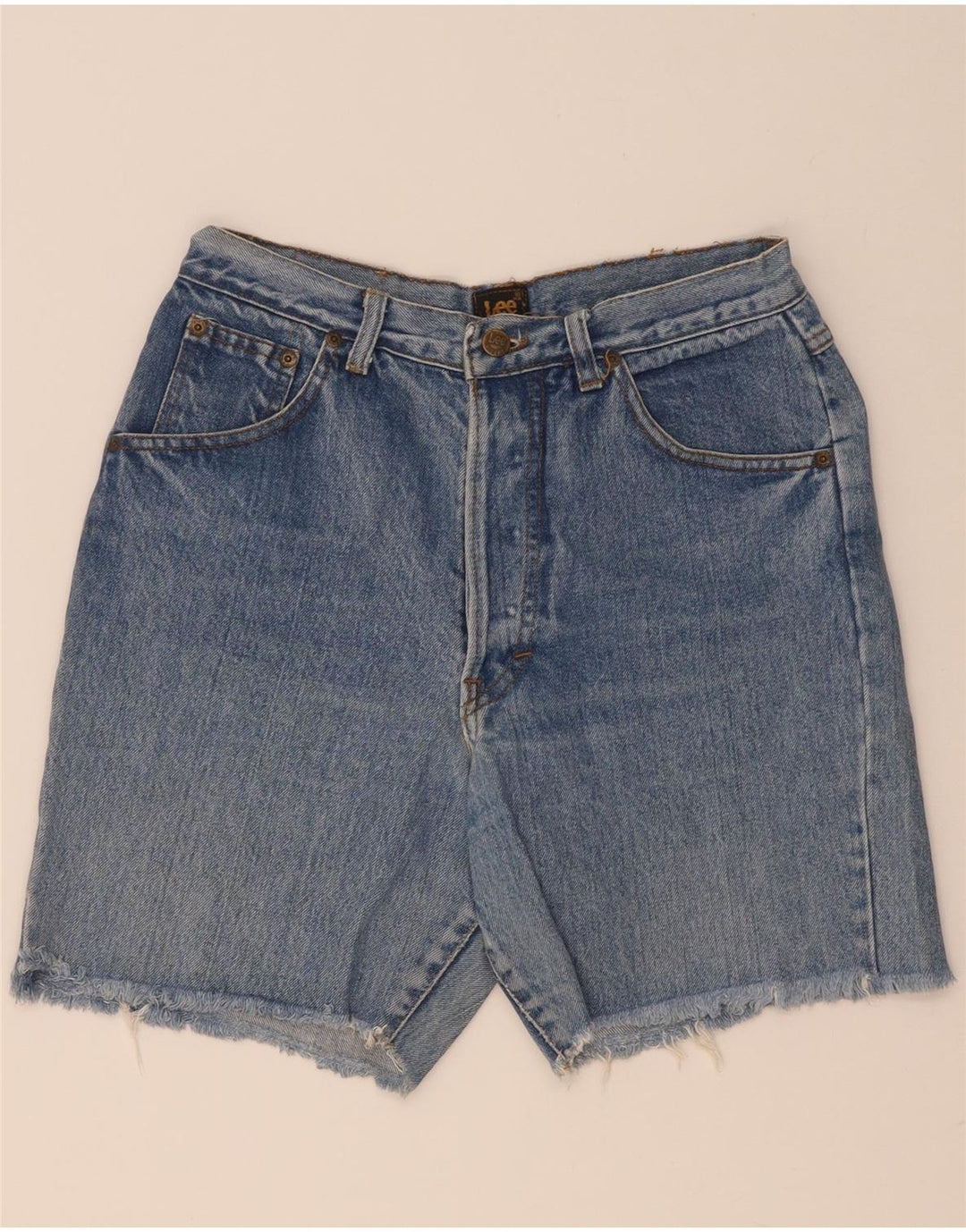 Pantaloncini di jeans da uomo Lee W32 Blu medio