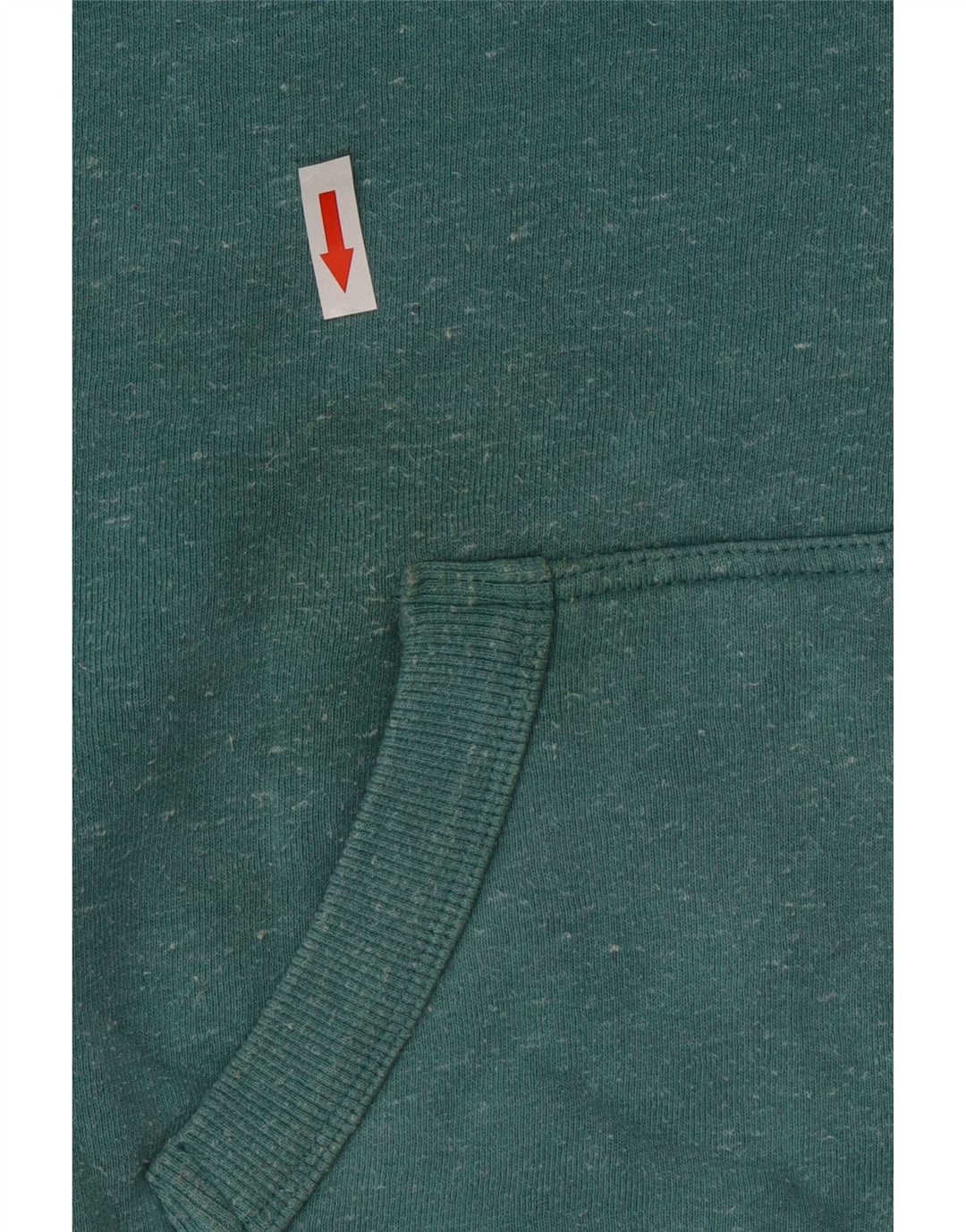 Maglione con cappuccio e zip da uomo Superdry in cotone screziato verde medio