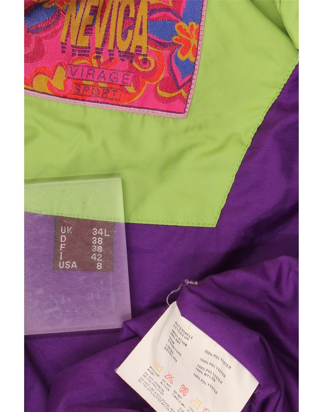 Giacca a vento oversize da donna NEVICA US 8 Medium Turchese