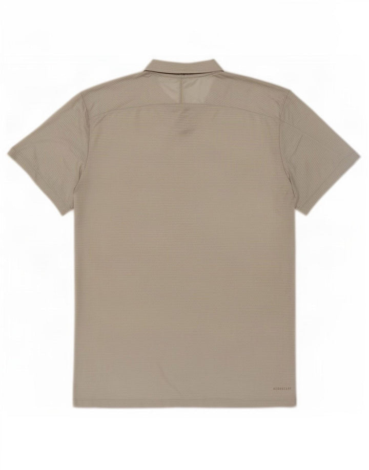 T-shirt grafica Adidas Aeroready da uomo grigio medio