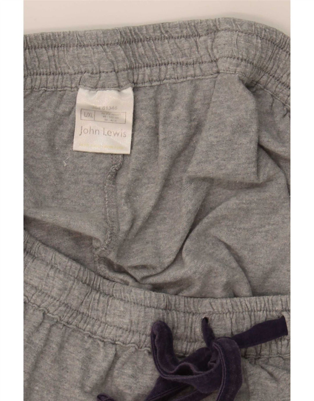 Pantaloncini sportivi da uomo John Lewis XL in cotone grigio