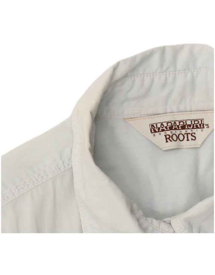 Camicia oversize geografica da donna NAPAPIJRI UK 10 piccola blu