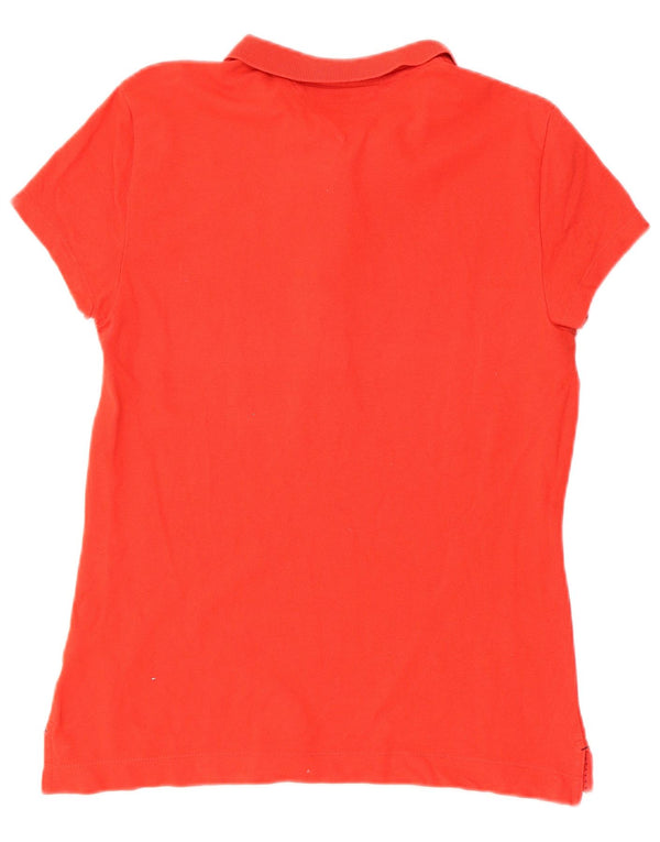 Polo da donna a maniche corte vestibilità regolare Tommy Hilfiger UK 18 XL Rossa