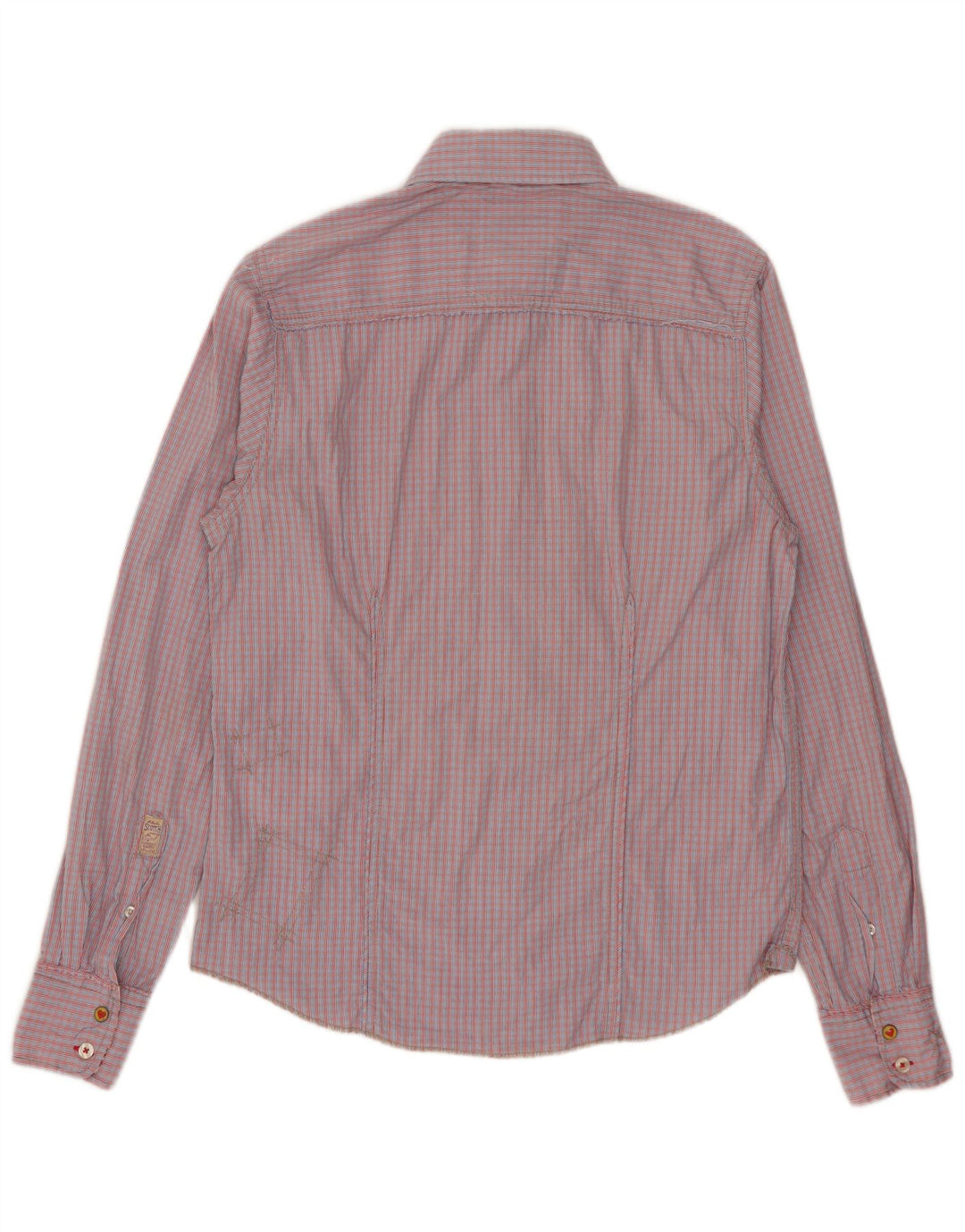 Camicia da uomo Scotch & Soda in cotone a quadri rossi piccoli