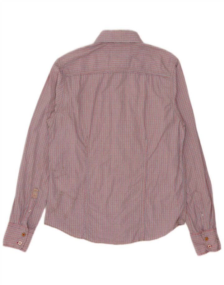 Camicia da uomo Scotch & Soda in cotone a quadri rossi piccoli