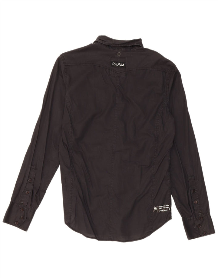 Camicia militare da uomo G-Star piccola in cotone nero