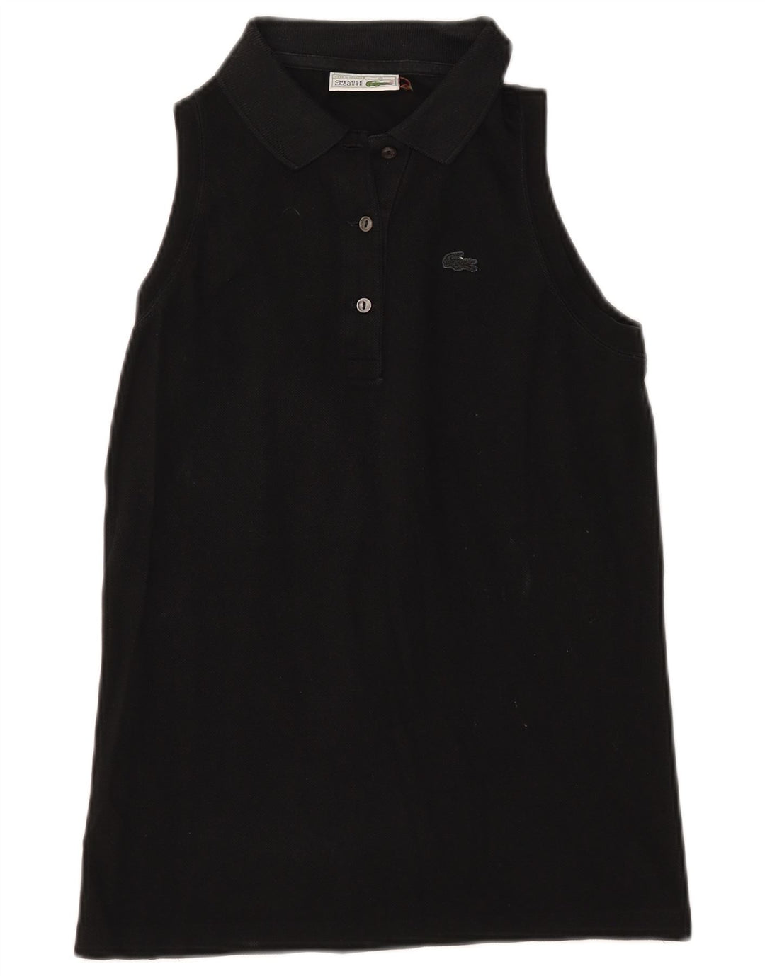 Polo senza maniche da donna Lacoste taglia 40 media cotone nero