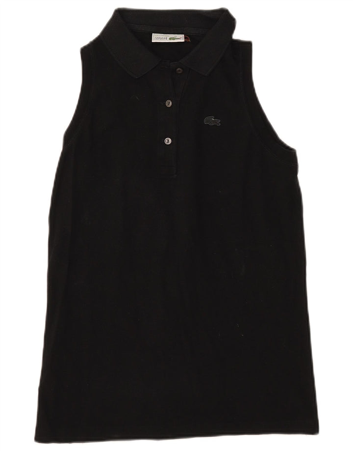 Polo senza maniche da donna Lacoste taglia 40 media cotone nero