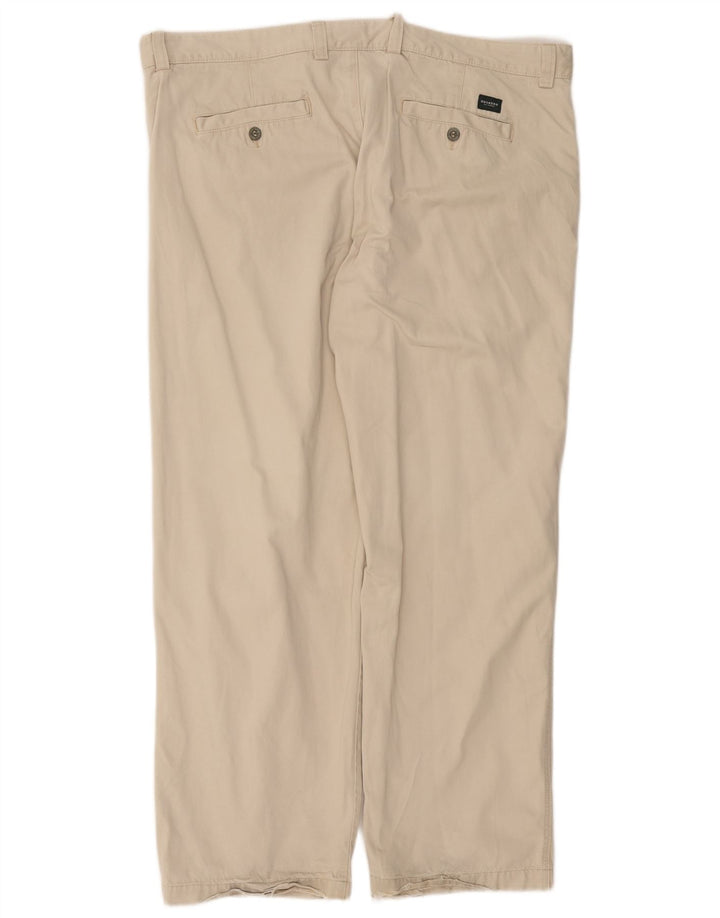 DOCKERS Pantaloni chino dritti da uomo W42 L32 Beige