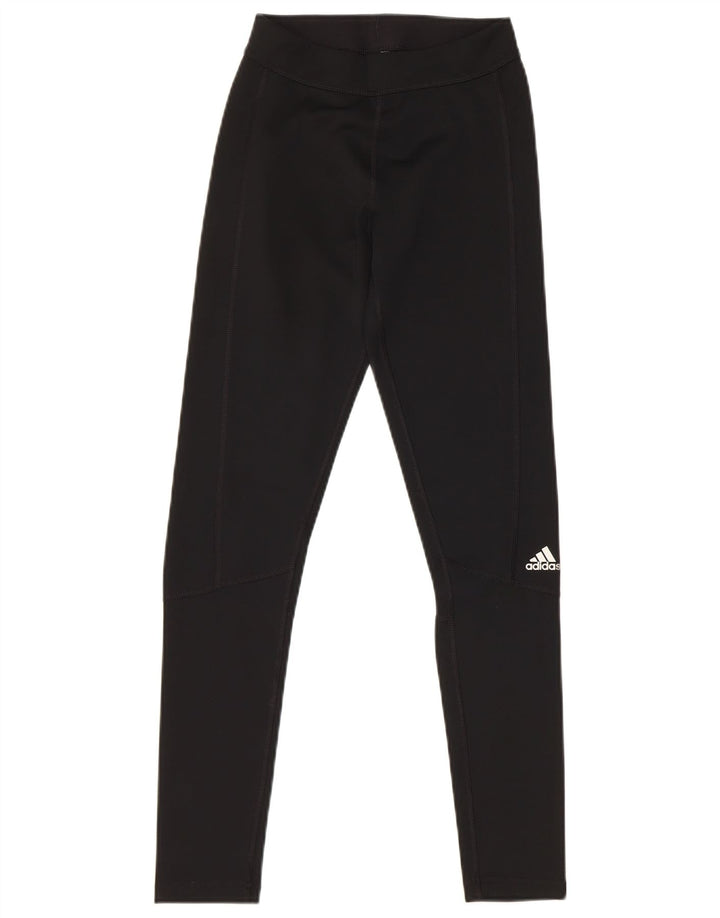 Leggings Adidas Climalite da donna UK 4 XS poliestere nero