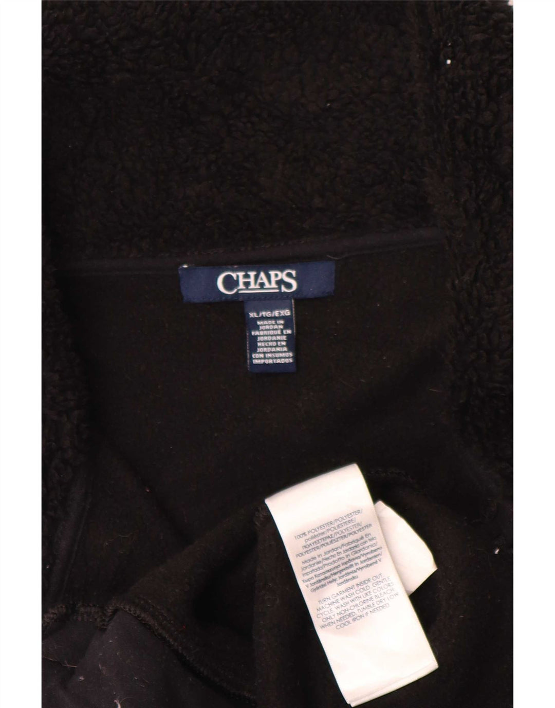 Gilet in pile da donna Chaps UK 18 XL poliestere nero