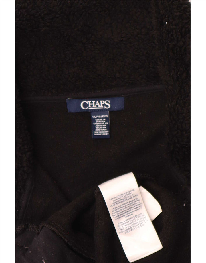 Gilet in pile da donna Chaps UK 18 XL poliestere nero