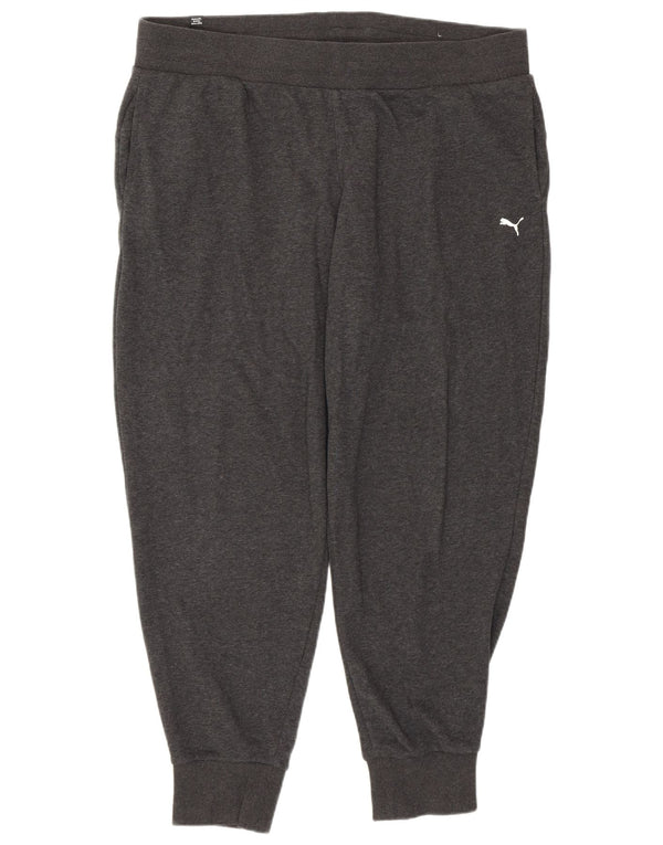 Pantaloni da tuta da donna Puma Joggers UK 18 XL Cotone grigio