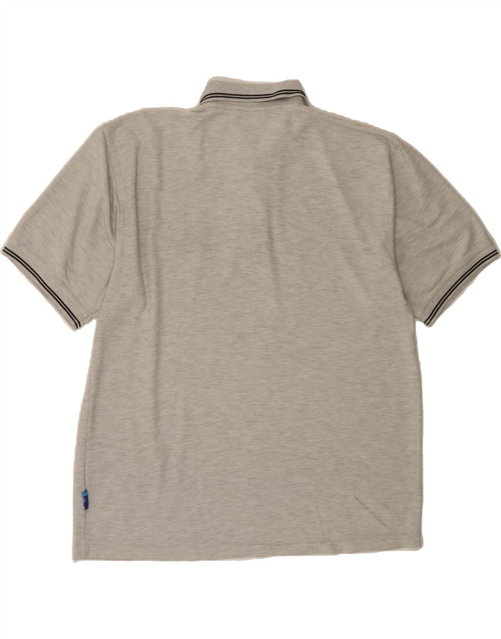 ASICS Mens Polo Shirt Large Grey Vintage Asics and Second-Hand Asics from Messina Hembry 