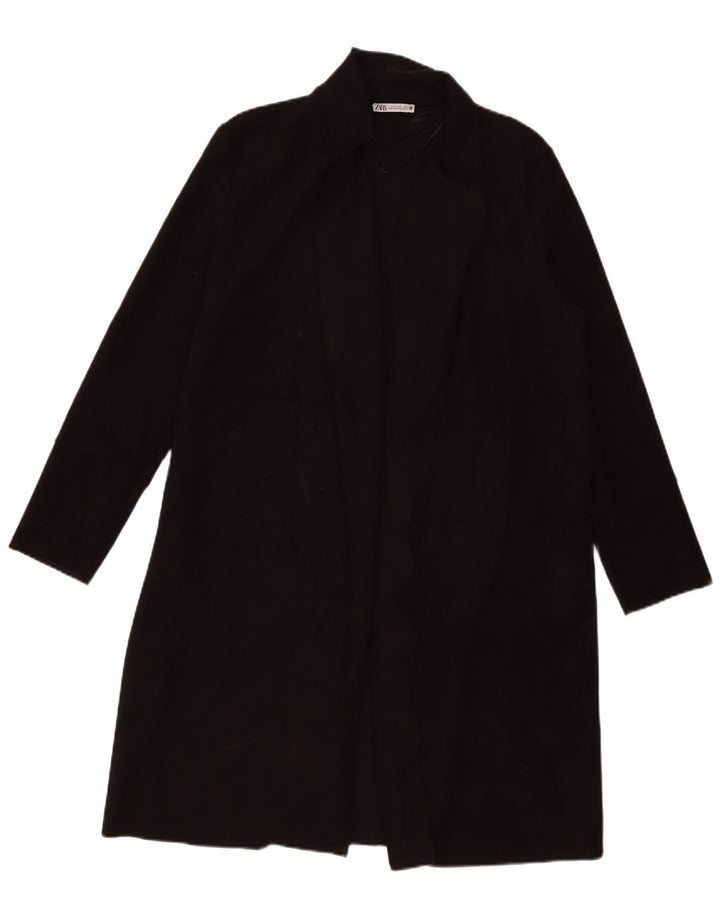 Cappotto aperto da donna Zara UK 16 grande nero