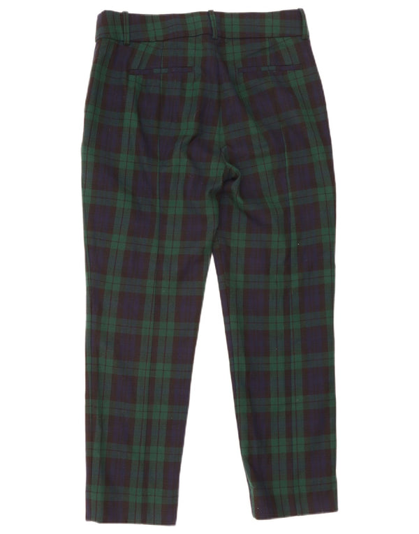 Pantaloni corti Cameron da donna J. Crew US 6 medi W30 L26 scozzese verde