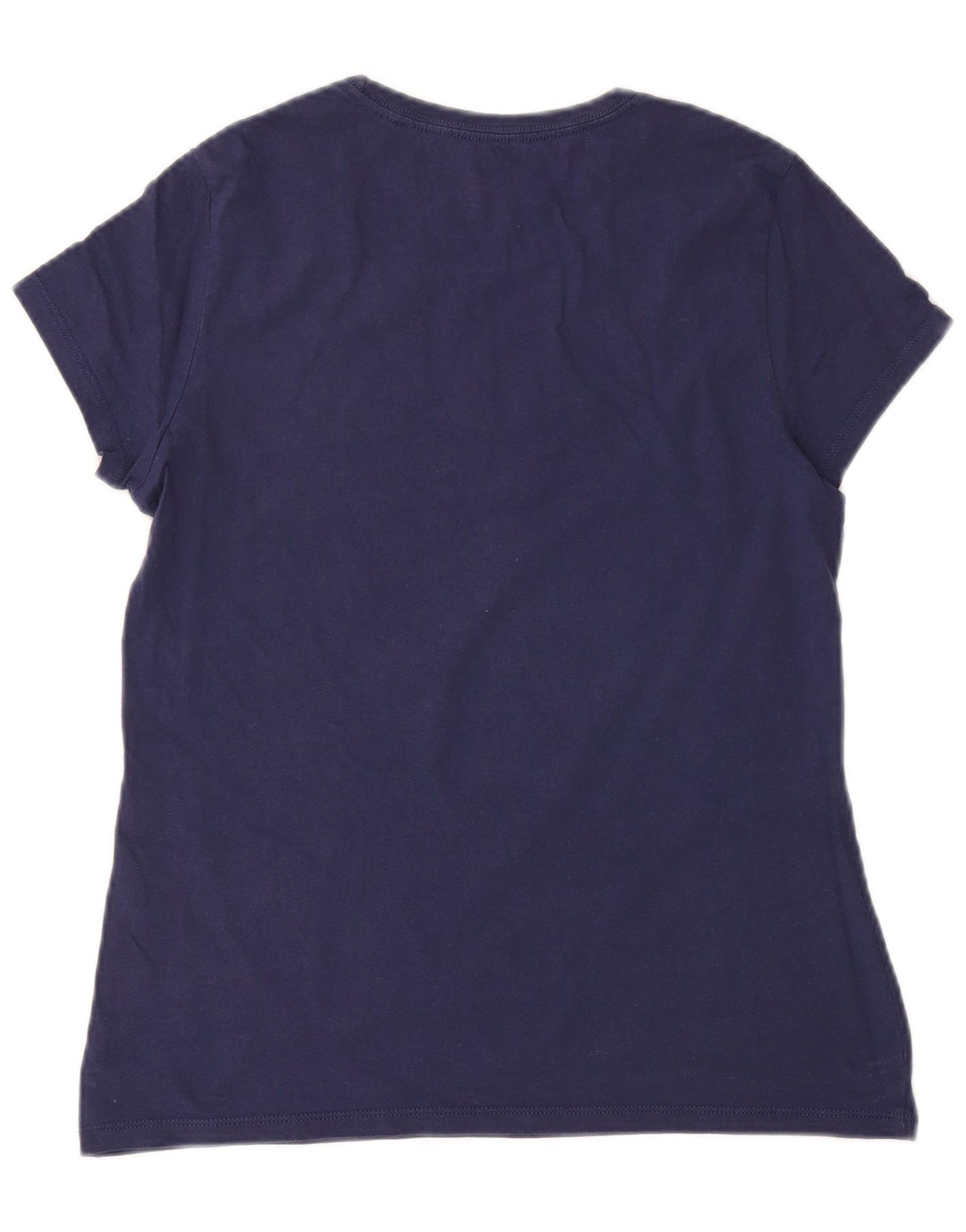 T-shirt grafica da donna Levi's Top UK 14 Large in cotone blu navy