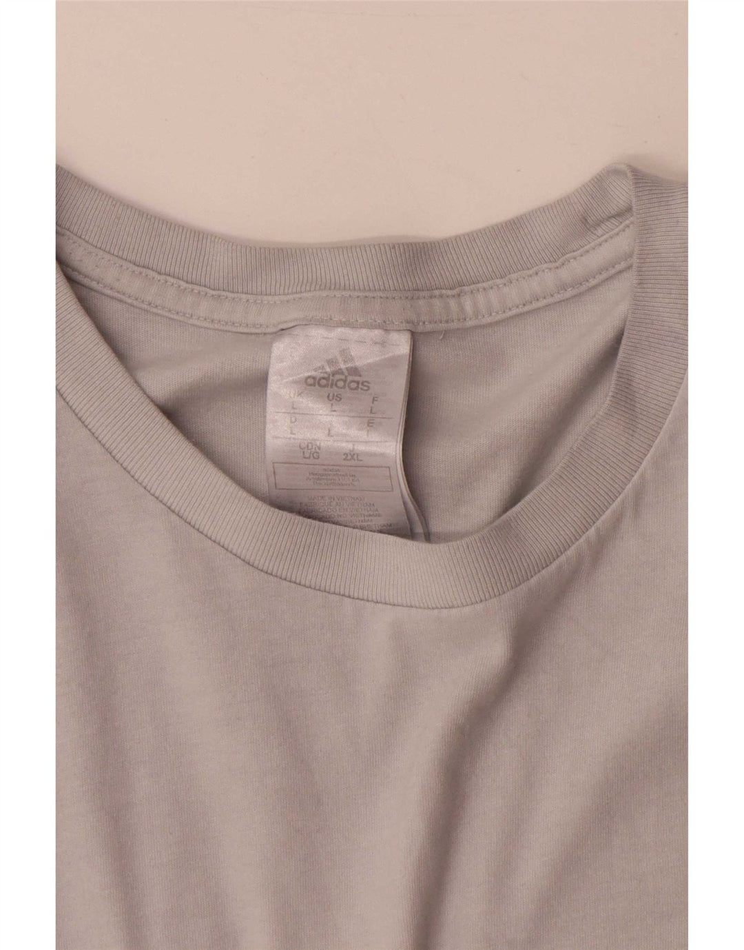Maglietta Adidas da uomo Top Large in cotone bianco