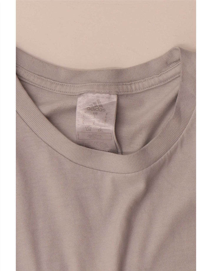 Maglietta Adidas da uomo Top Large in cotone bianco