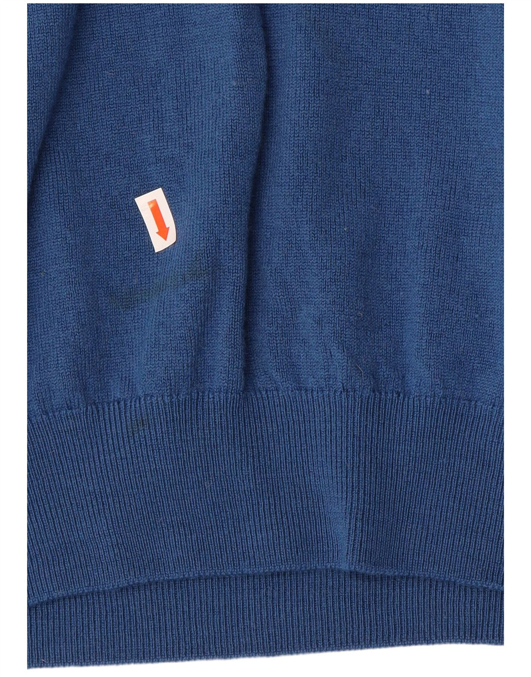 ST MICHAEL Womens Boat Neck Jumper Sweater UK 16 Large Blue Lambswool