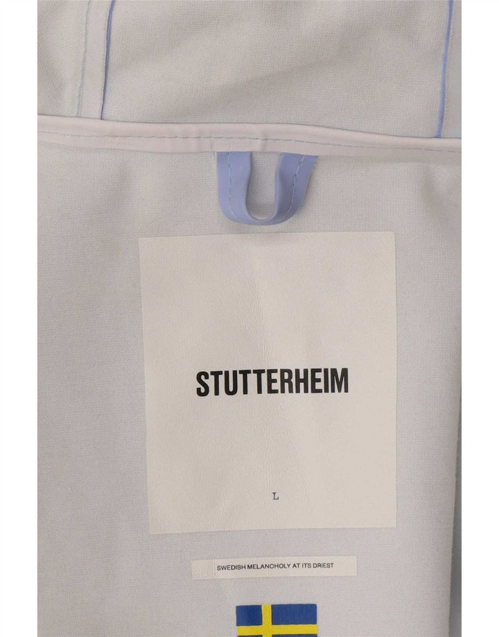 Impermeabile con cappuccio da uomo Stutterheim UK 40 grande cotone blu