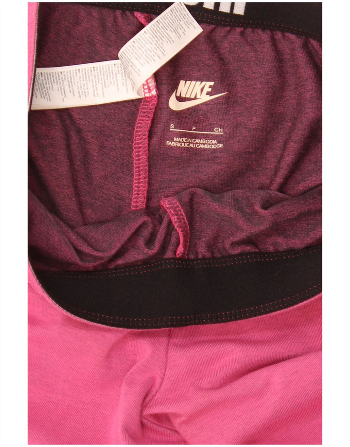 Leggings grafici da donna Nike UK 8 piccoli in cotone rosa