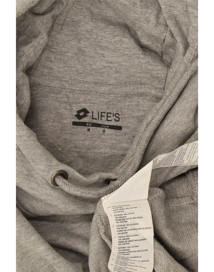 Maglione con cappuccio da uomo Lotto piccolo in cotone chiazzato grigio
