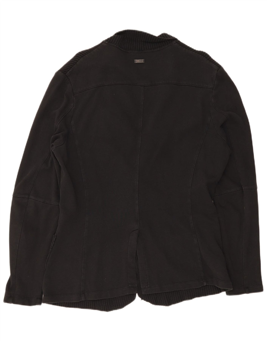 Giacca blazer da uomo a 3 bottoni in maglia Liu Jo piccola nera
