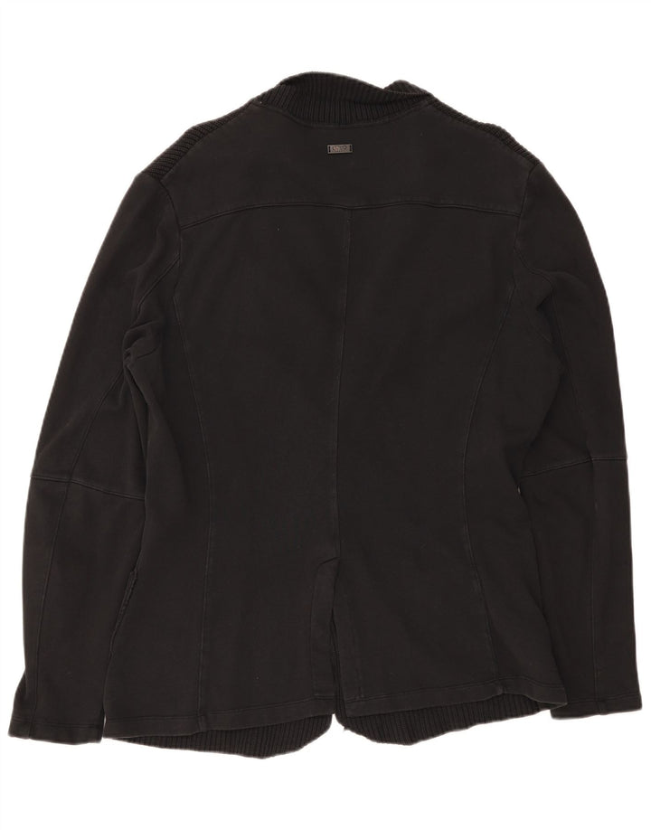 Giacca blazer da uomo a 3 bottoni in maglia Liu Jo piccola nera