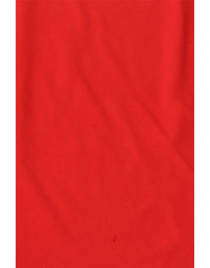 Replay Top da uomo a maniche lunghe in cotone rosso medio